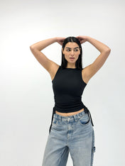 Adjustable Tank Top Black - Adults