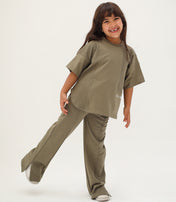 Flip-Side Olive Green Set - Kids