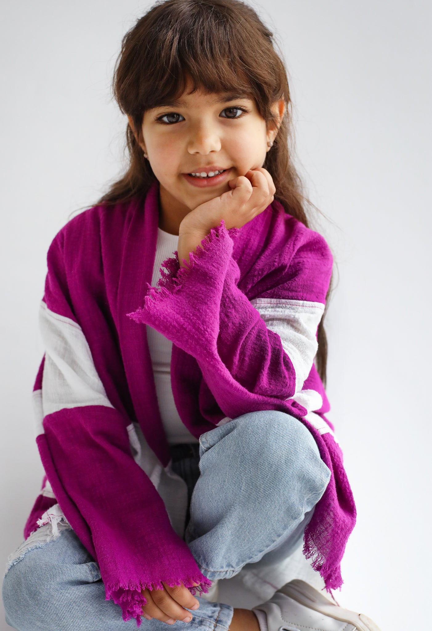 The Nexa Kimono Magenta - Kids