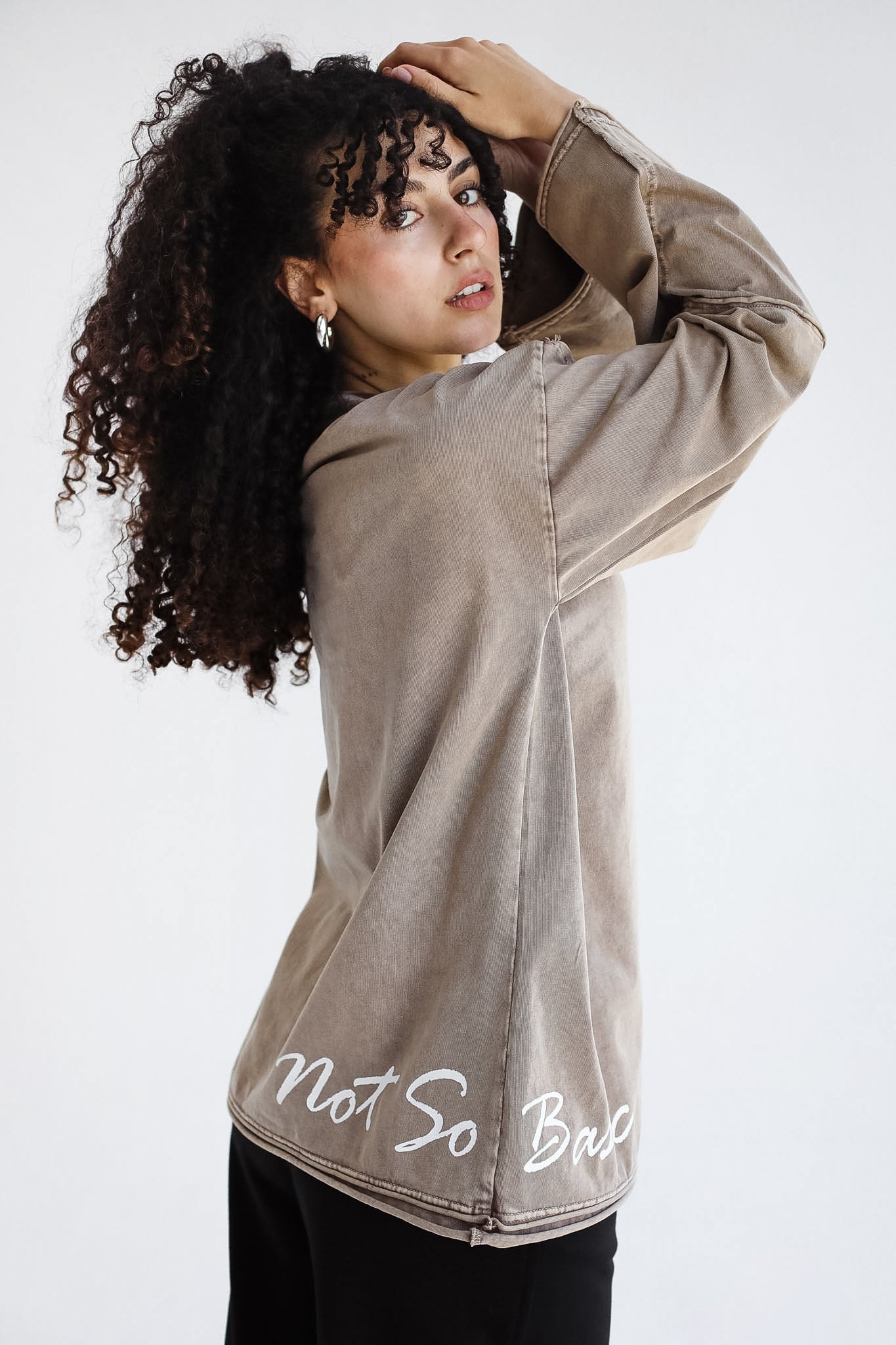 Not so Basic T-Shirt- Cafe