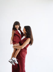 Settle In Edit Burgundy Set- Kids