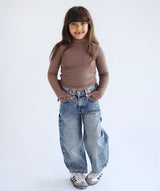 High Neck Brown Tank Top- Kids