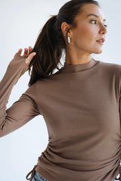 High Neck Brown Tank Top- Adults