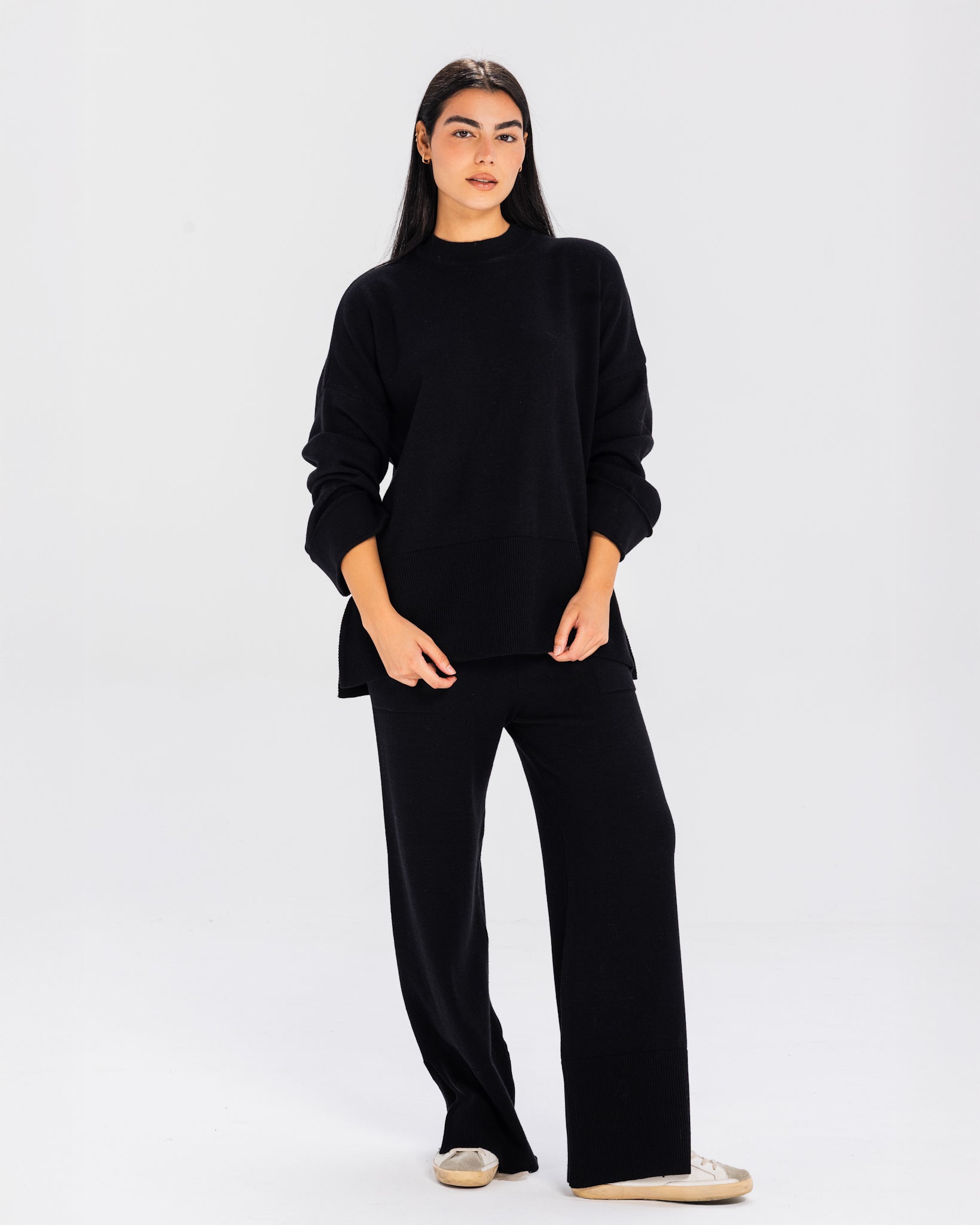 Cozy Knit Set Black - Adults