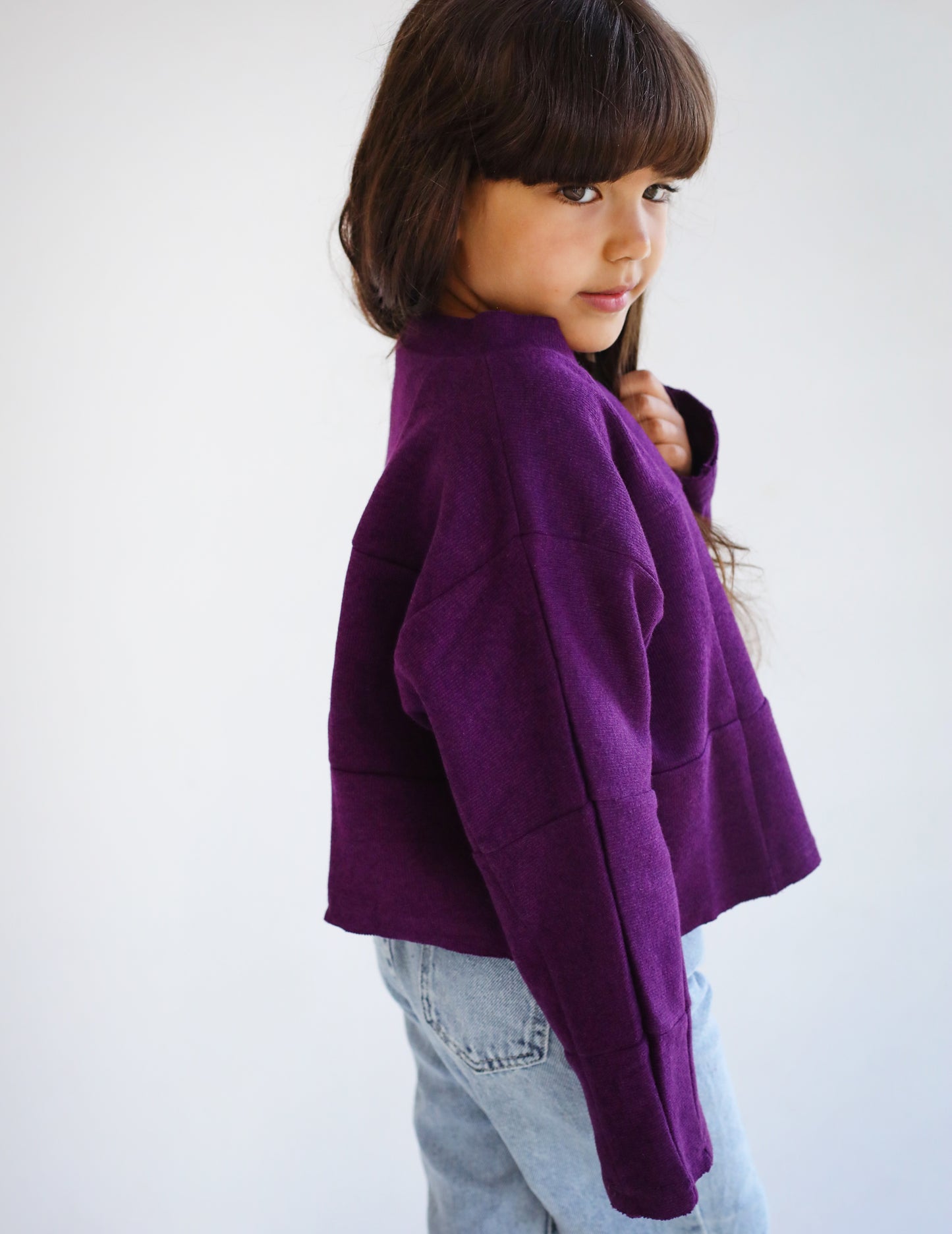 Purple Patterned sweater - Kids