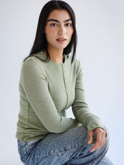 Stitched Olive Tank top - Adults