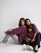 Burgundy Crew T-shirt - Adults