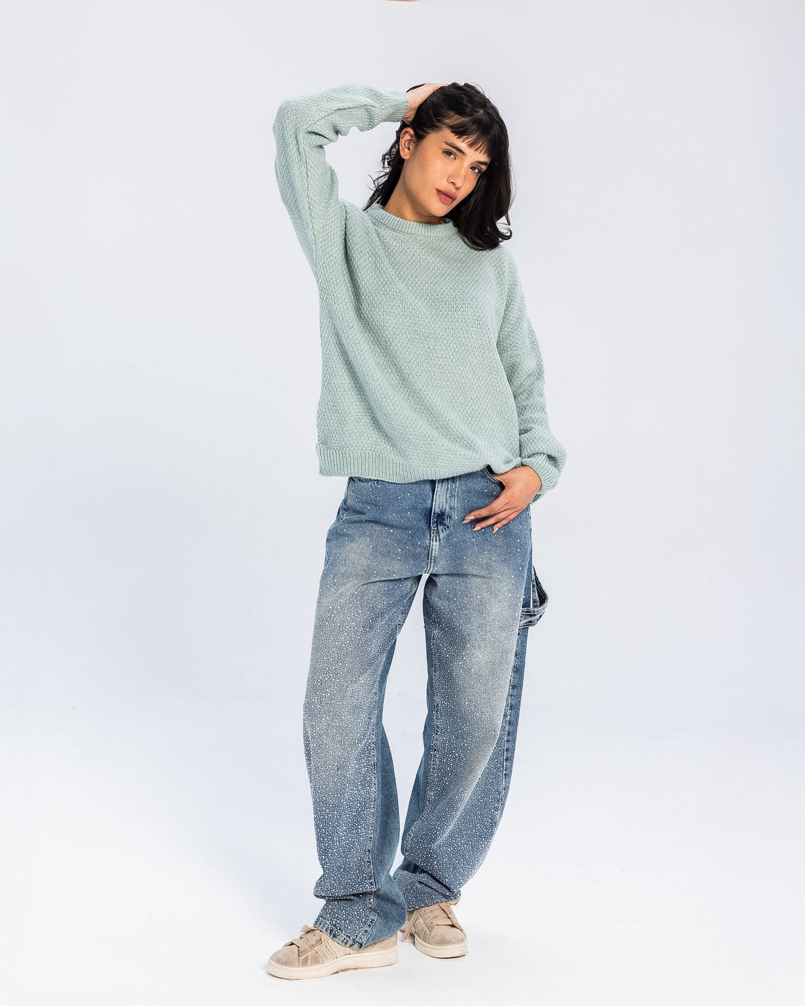 Mint Knit Sweater - Adults