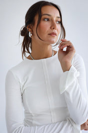 Stitched White Tank top - Adults