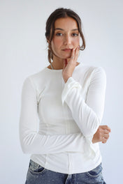 Stitched White Tank top - Adults