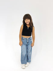 Zipit Tank Top Black - Kids