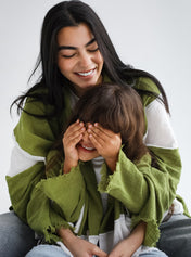 The Nexa Kimono Olive Green - Kids