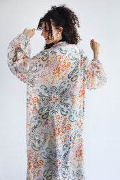 Seaside Kimono- Olive Orange