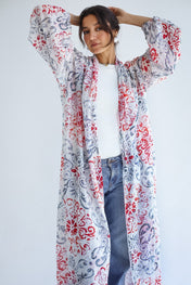 Seaside Kimono- Brick Teal