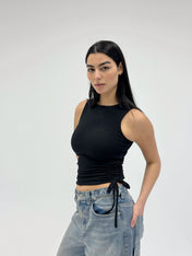 Adjustable Tank Top Black - Adults