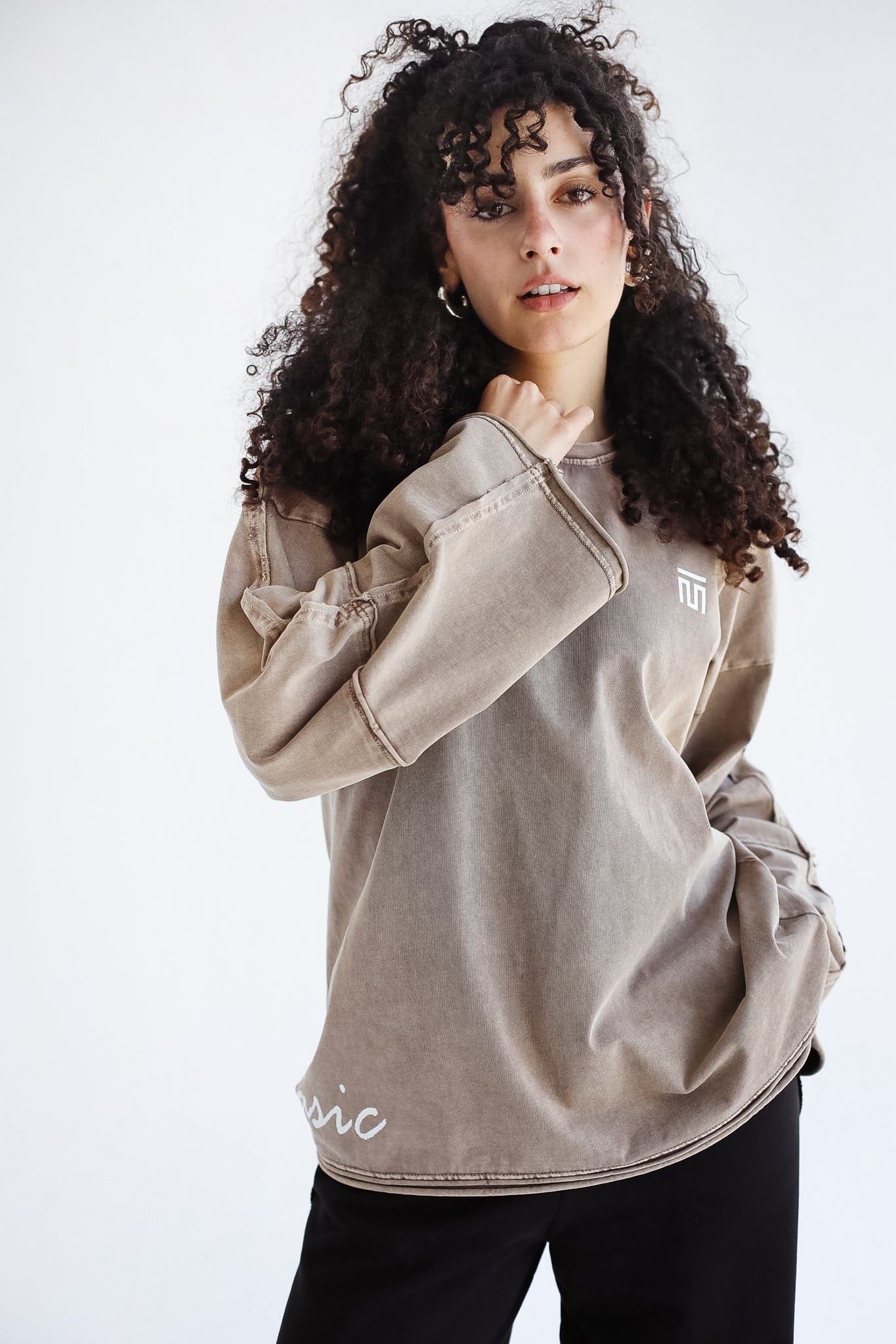 Not so Basic T-Shirt- Cafe