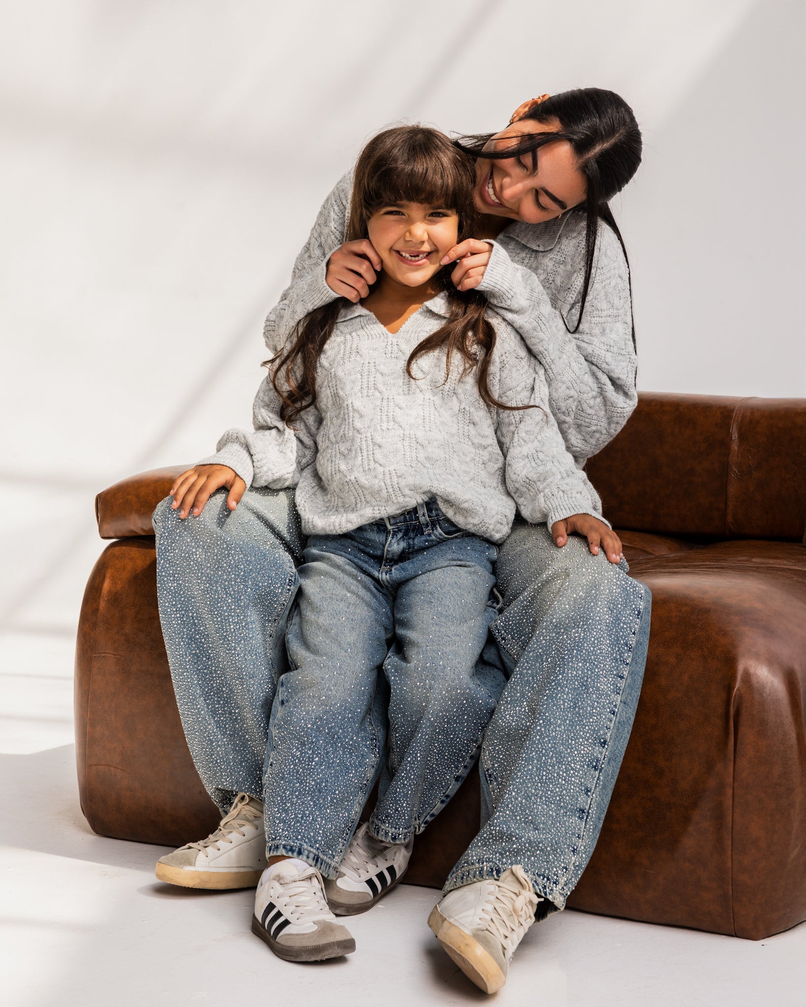 Cable Sweater Cloud Grey - Kids