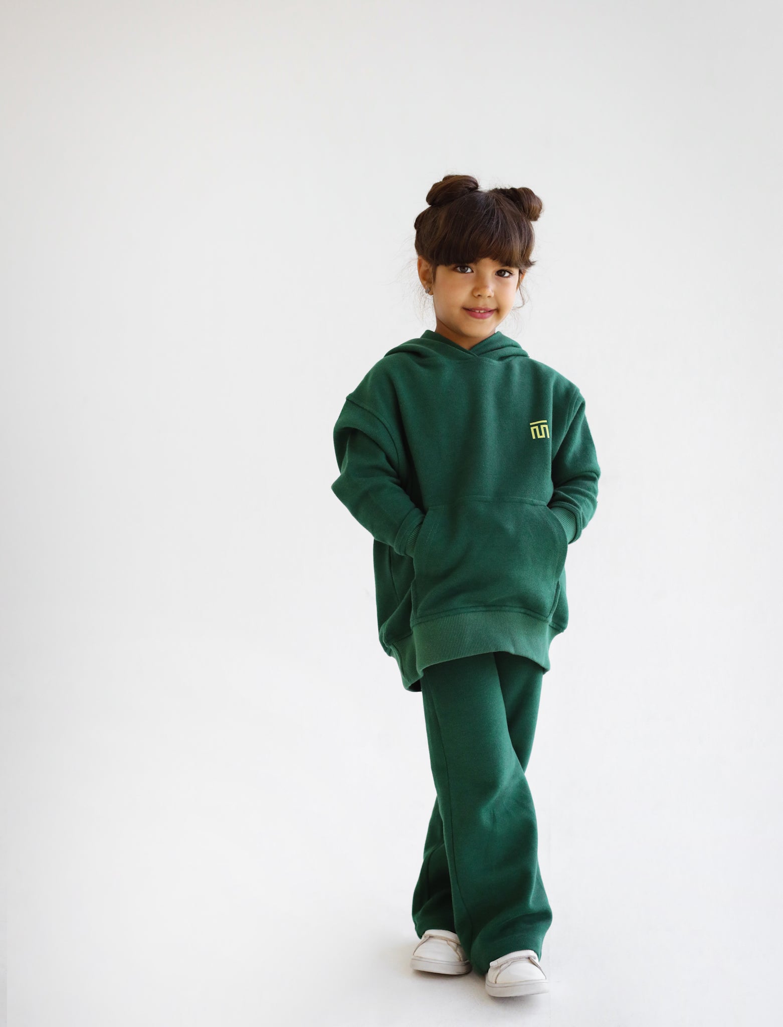 Timeless Hooded Set Green - Kids