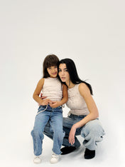 Adjustable Gilded Tank Top Beige - Kids