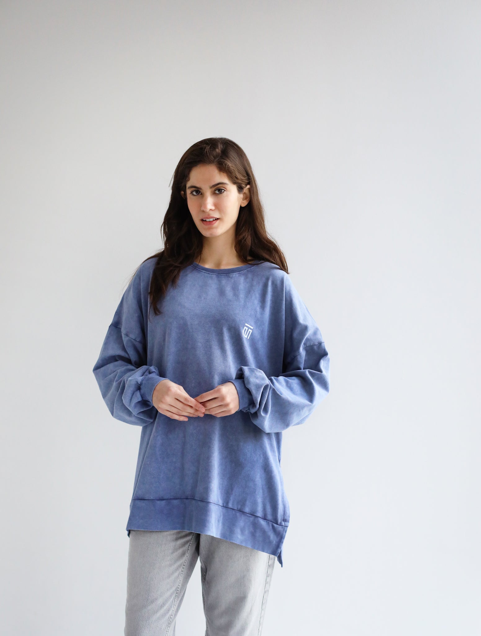 Basic Washed Blue T-Shirt - Adults