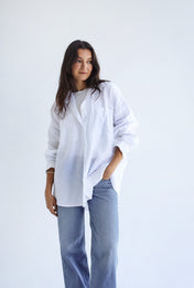 The Essential linen White Shirt - Adults