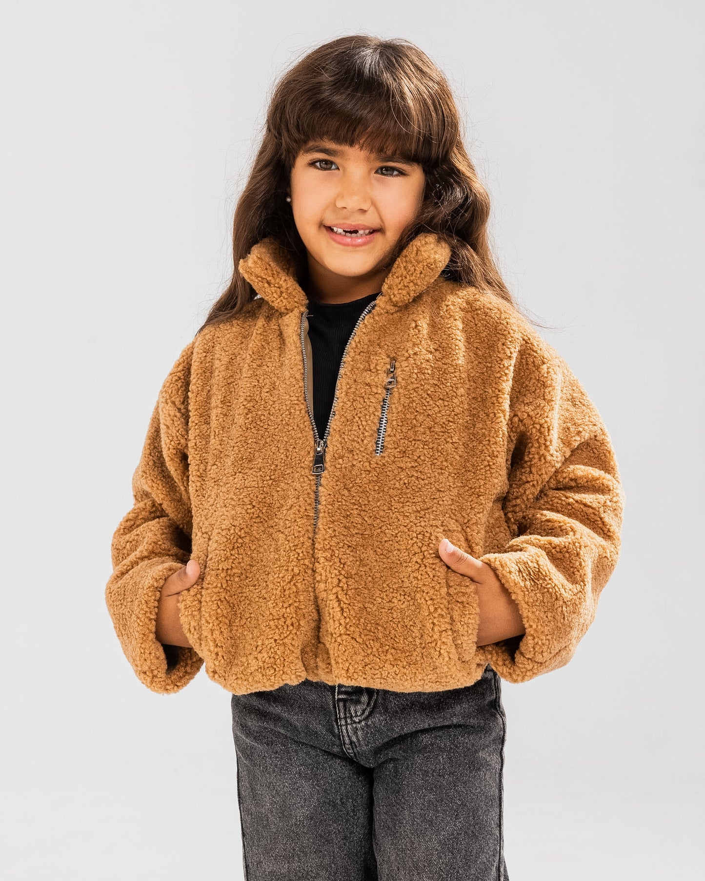 Copper Teddy Jacket - Kids