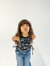 Adjustable Gilded Tank Top Black - Kids