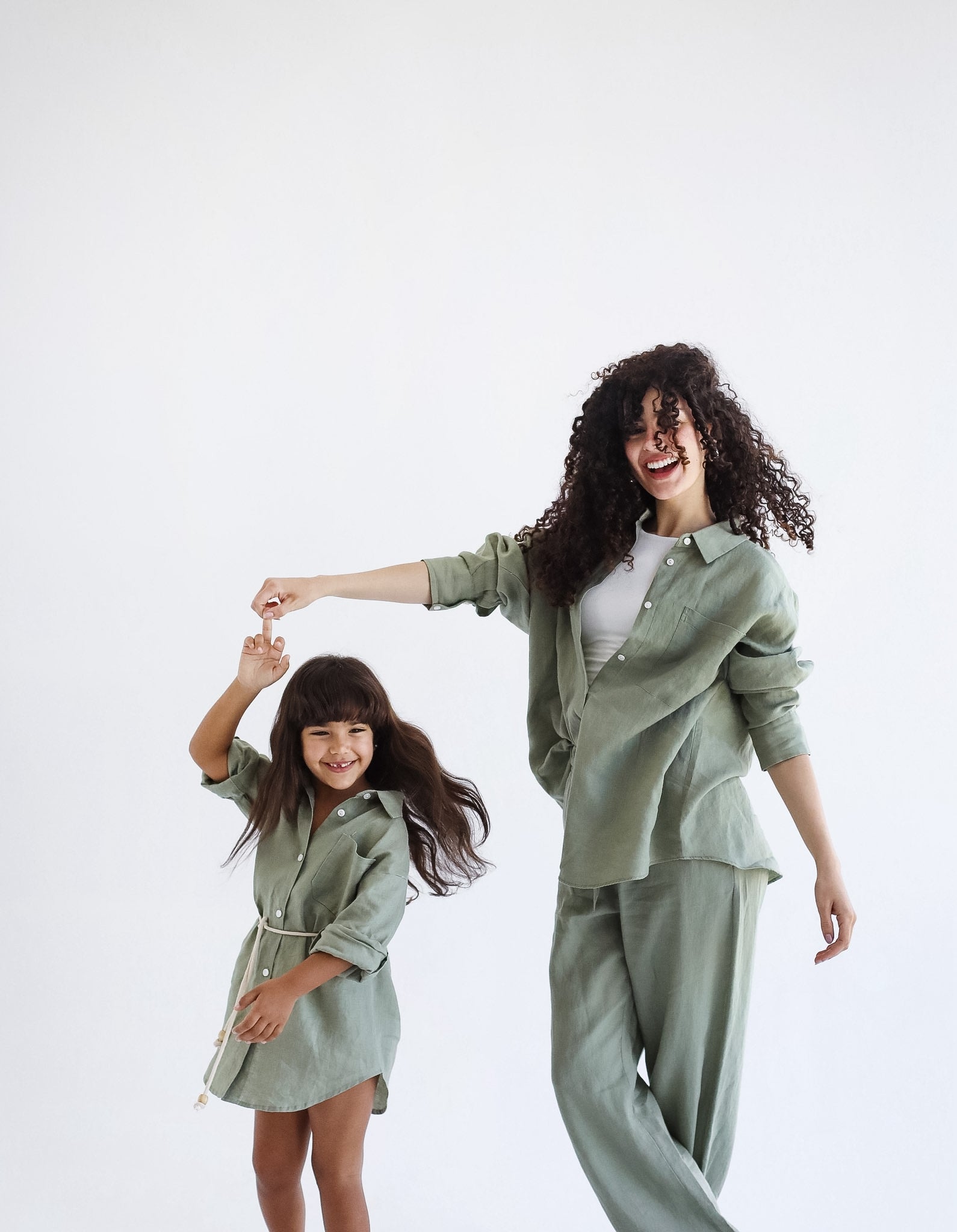 Tamaa Edit Olive shirt Dress- kids