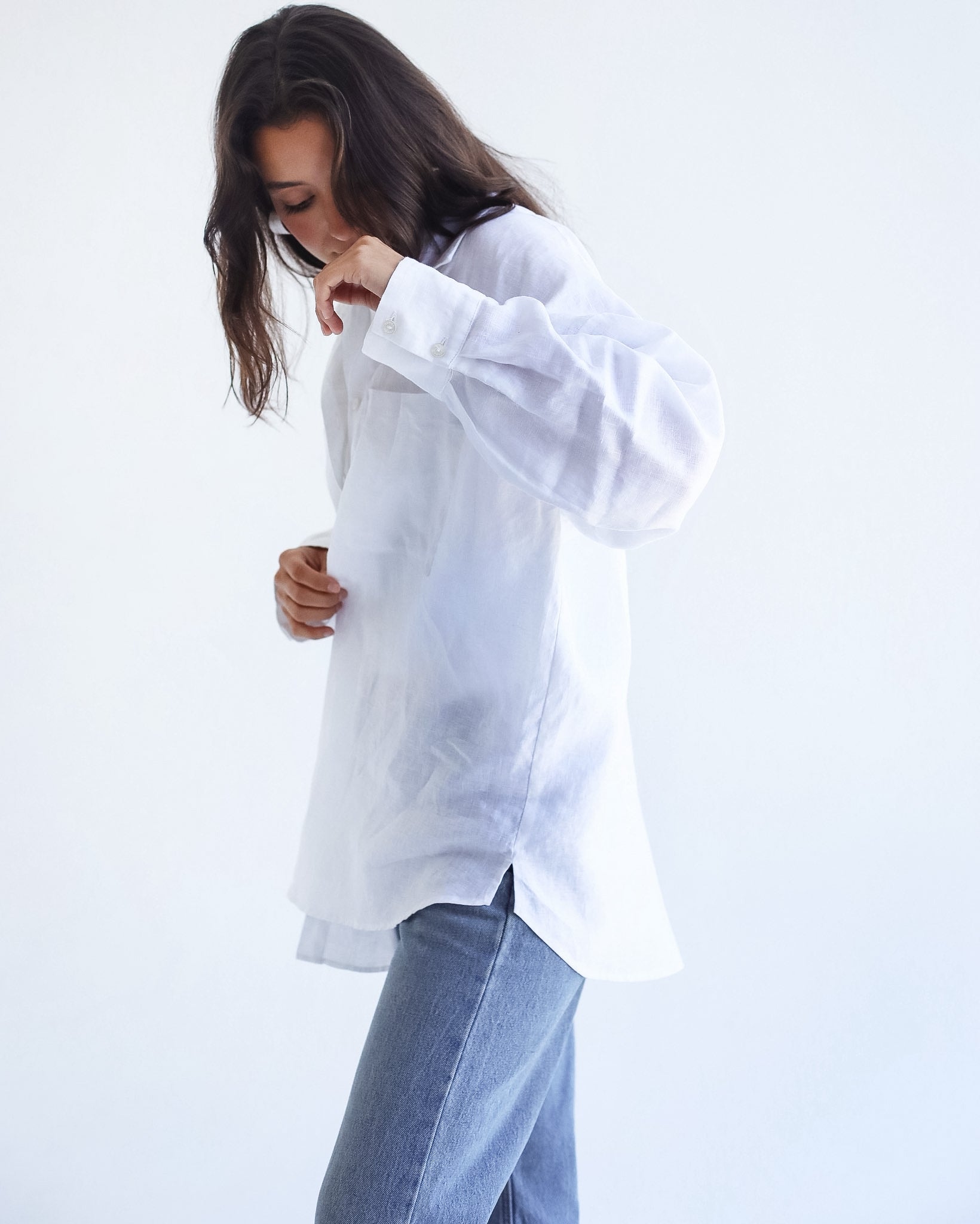 The Essential linen White Shirt - Adults
