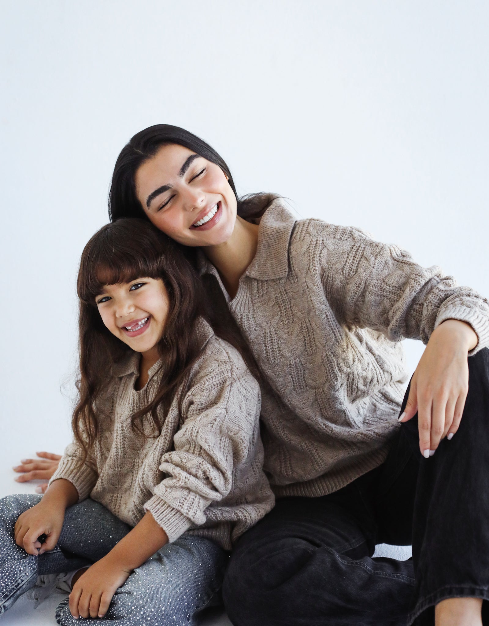 Cable Sweater Oatmeal - Kids