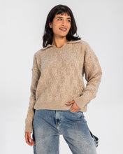 Cable Sweater Oatmeal - Adults
