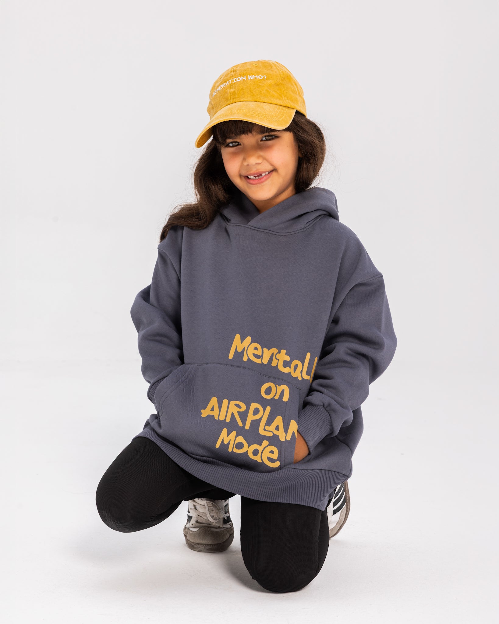 Airplane Mode Grey Hoodie - Kids