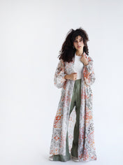 Seaside Kimono- Olive Orange