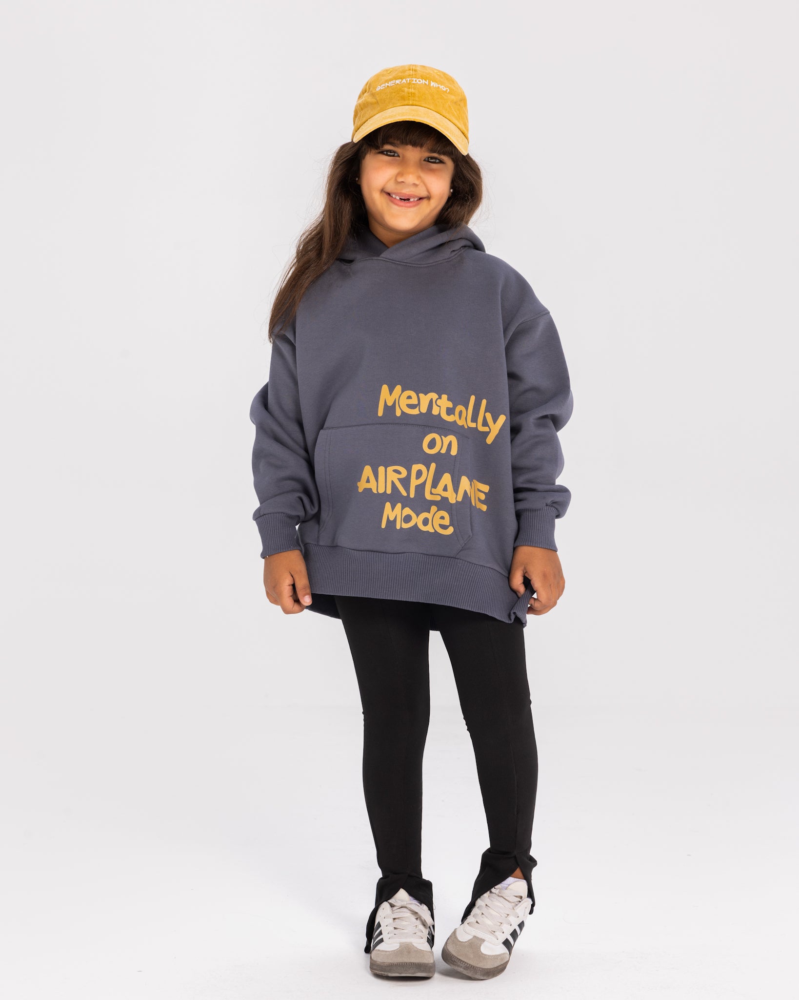 Airplane Mode Grey Hoodie - Kids