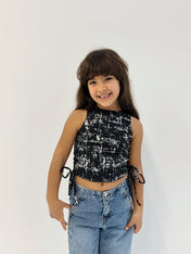 Adjustable Gilded Tank Top Black - Kids