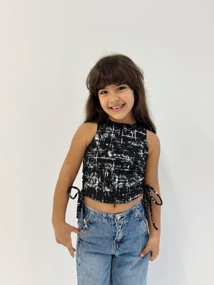 Adjustable Gilded Tank Top Black - Kids