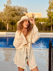 Gold Fringes Coverup/Kimono