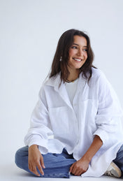 The Essential linen White Shirt - Adults