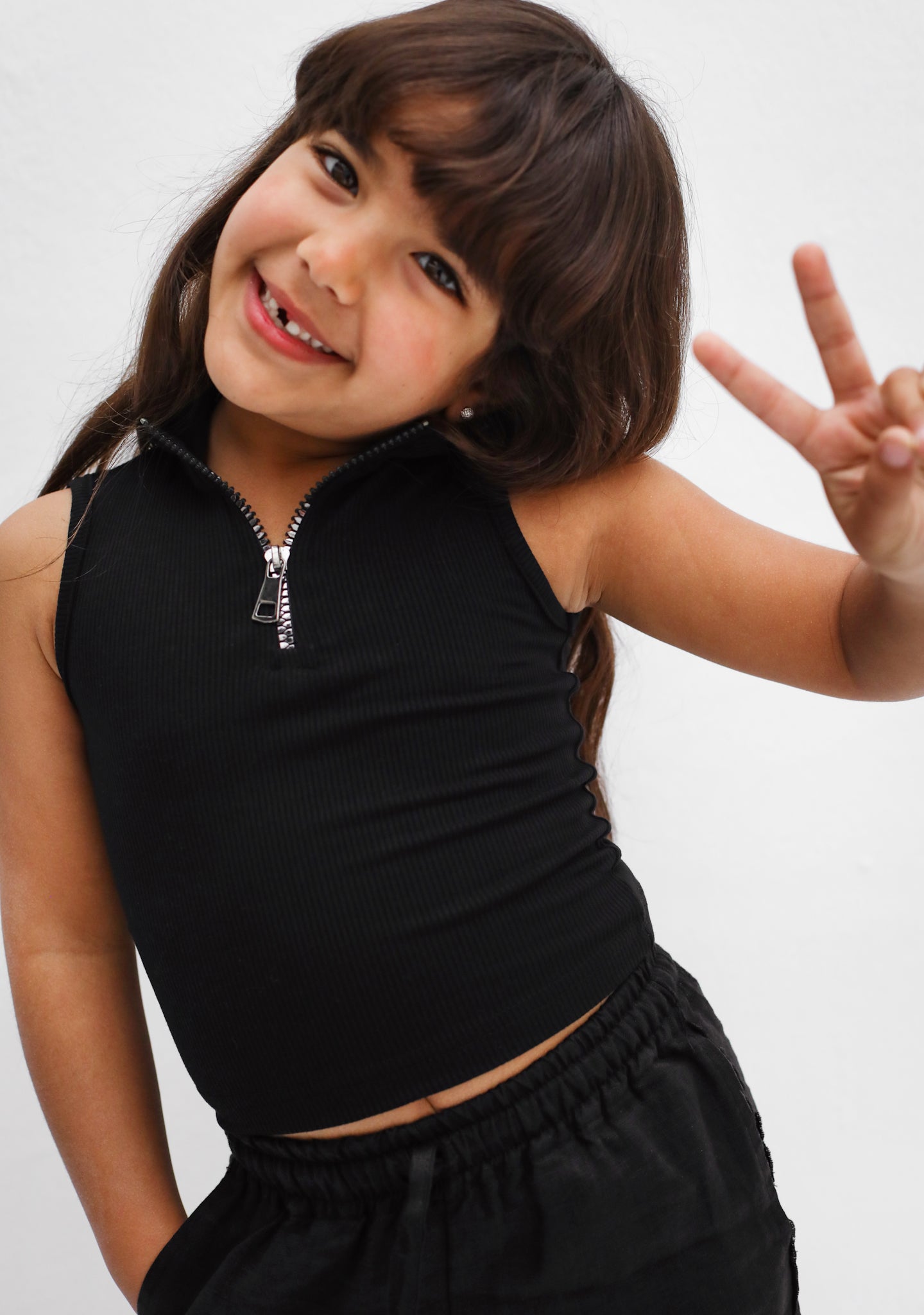 TAMAA Edit Linen Black Pants - Kids