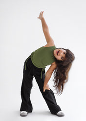 Adjustable Tank Top Olive - kids