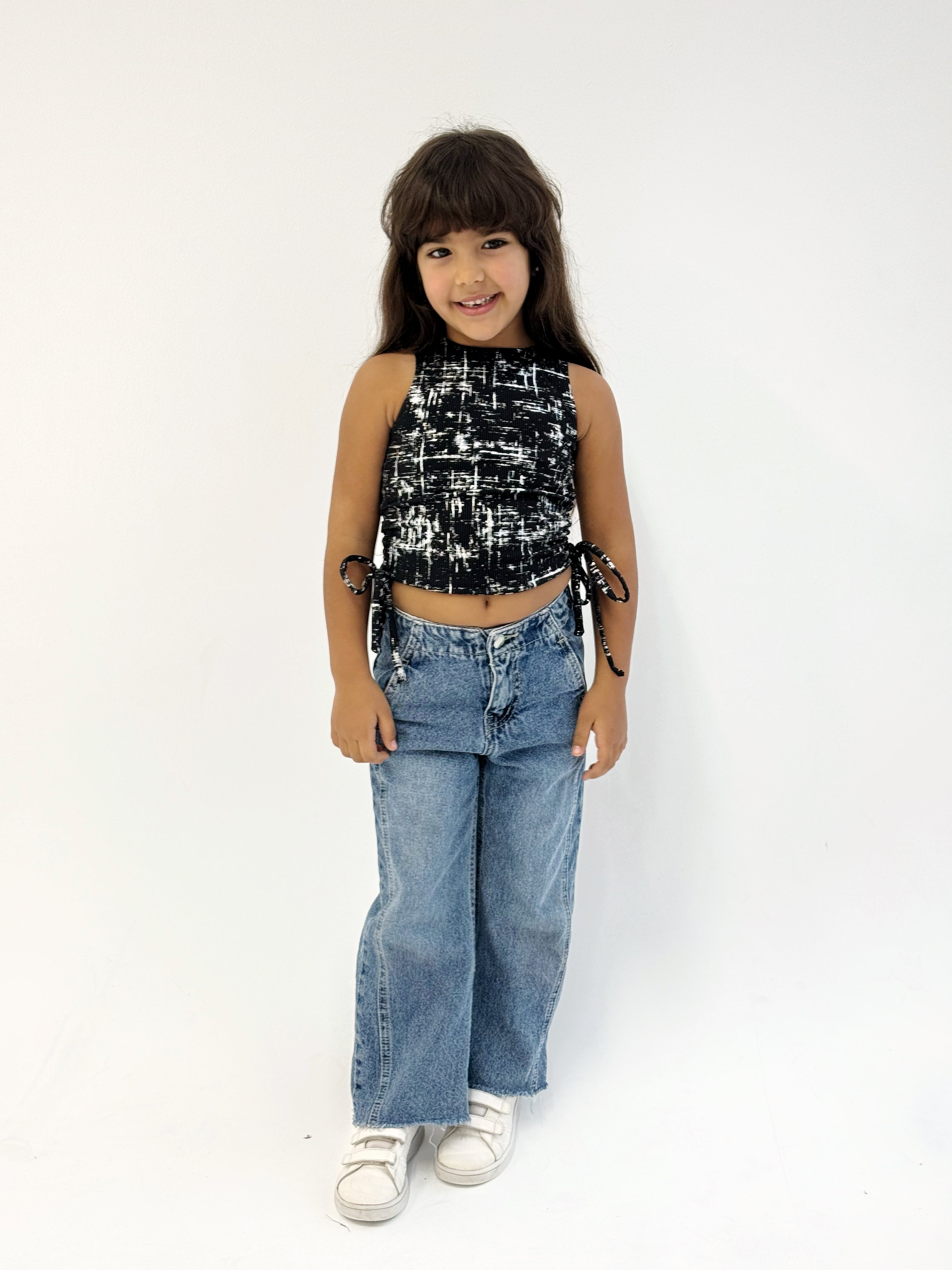 Adjustable Gilded Tank Top Black - Kids