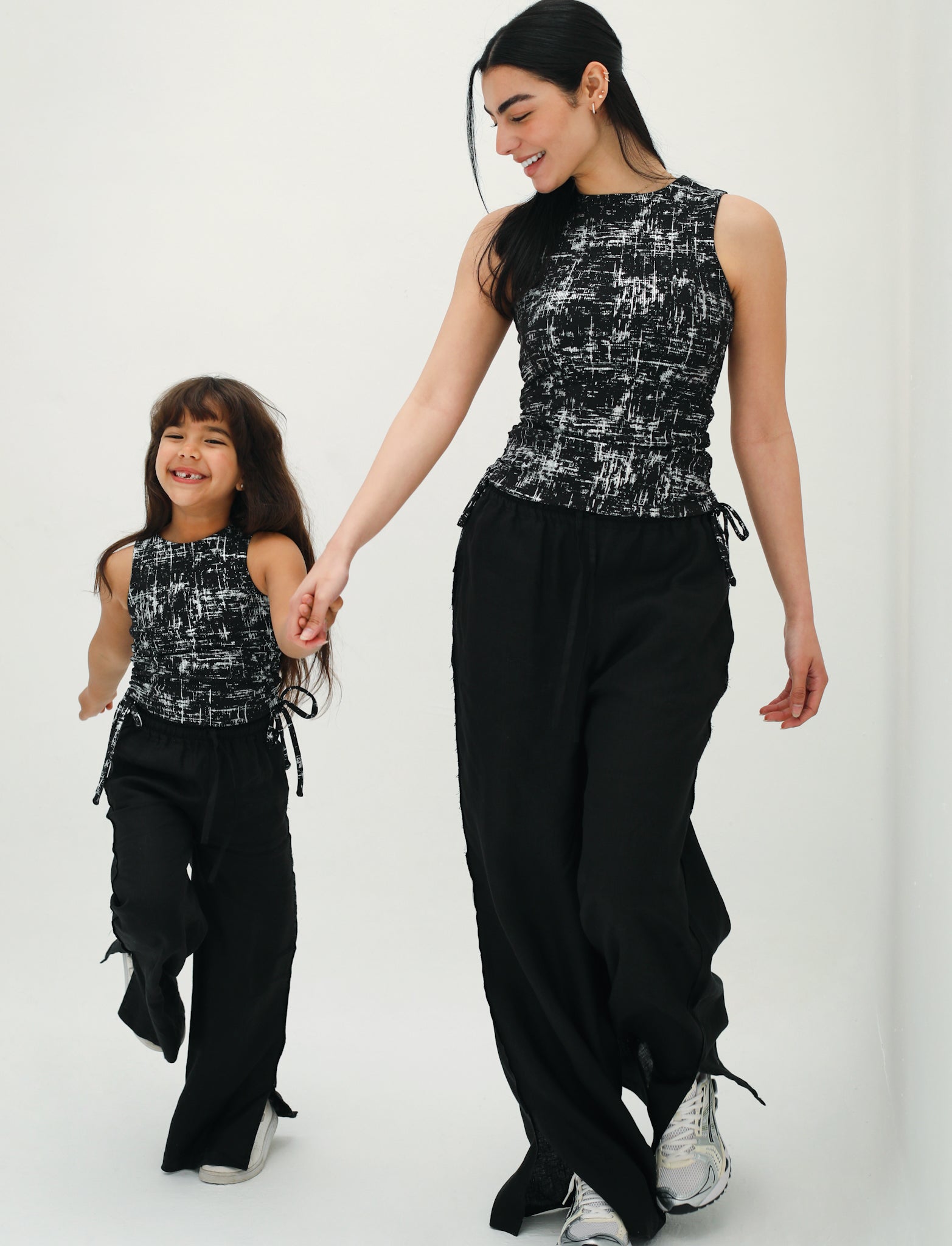 TAMAA Edit Linen Black Pants - Kids