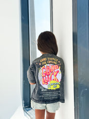 Good Luck Washed Tshirt - Kids