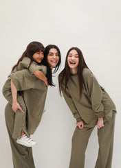 Flip-Side Olive Green Set - Kids