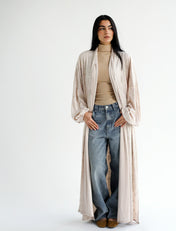 Skye Gilded Beige Kimono - Adults