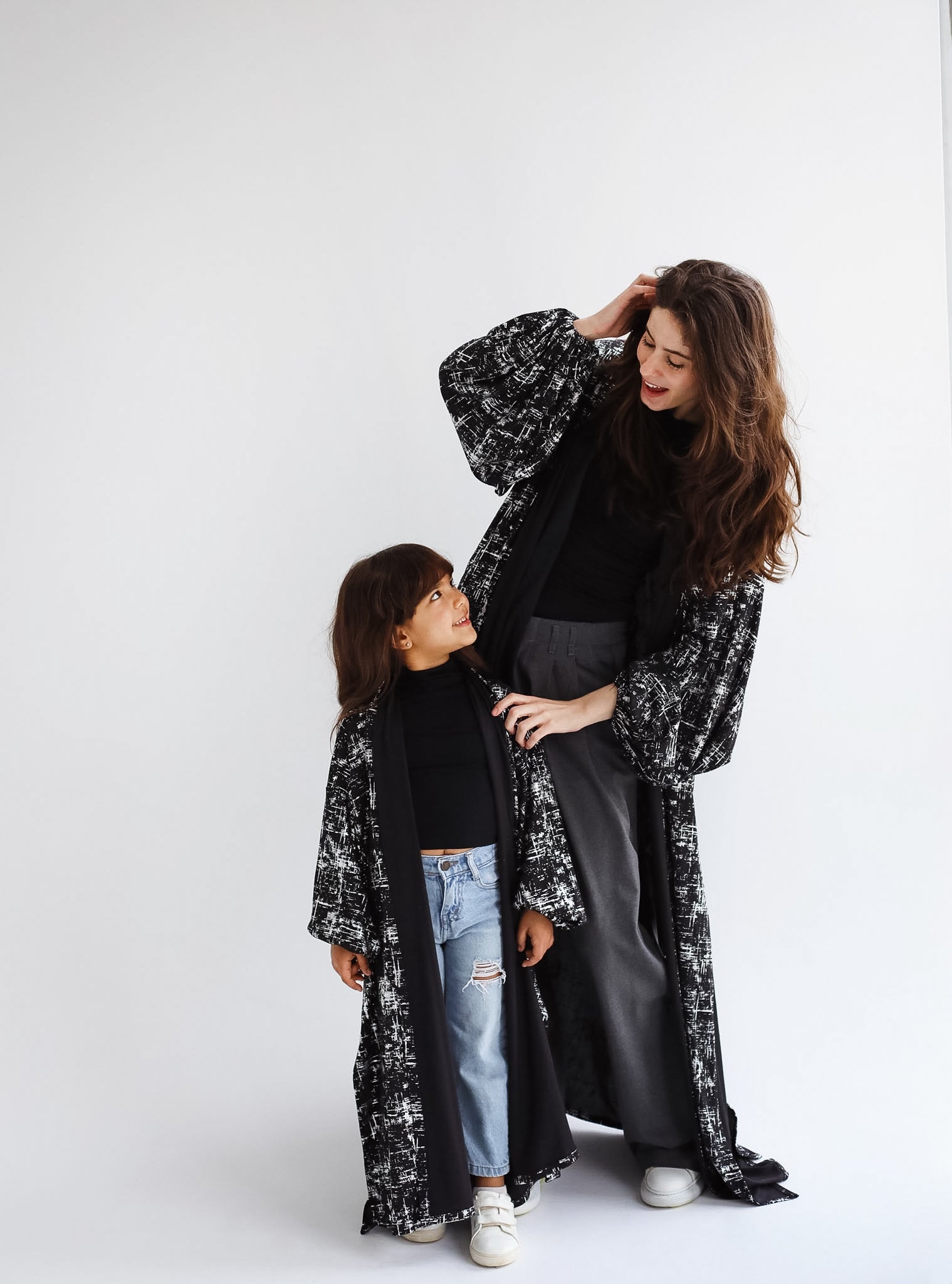 Skye Gilded Black Kimono - Adults