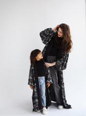 Skye Gilded Black Kimono - Adults