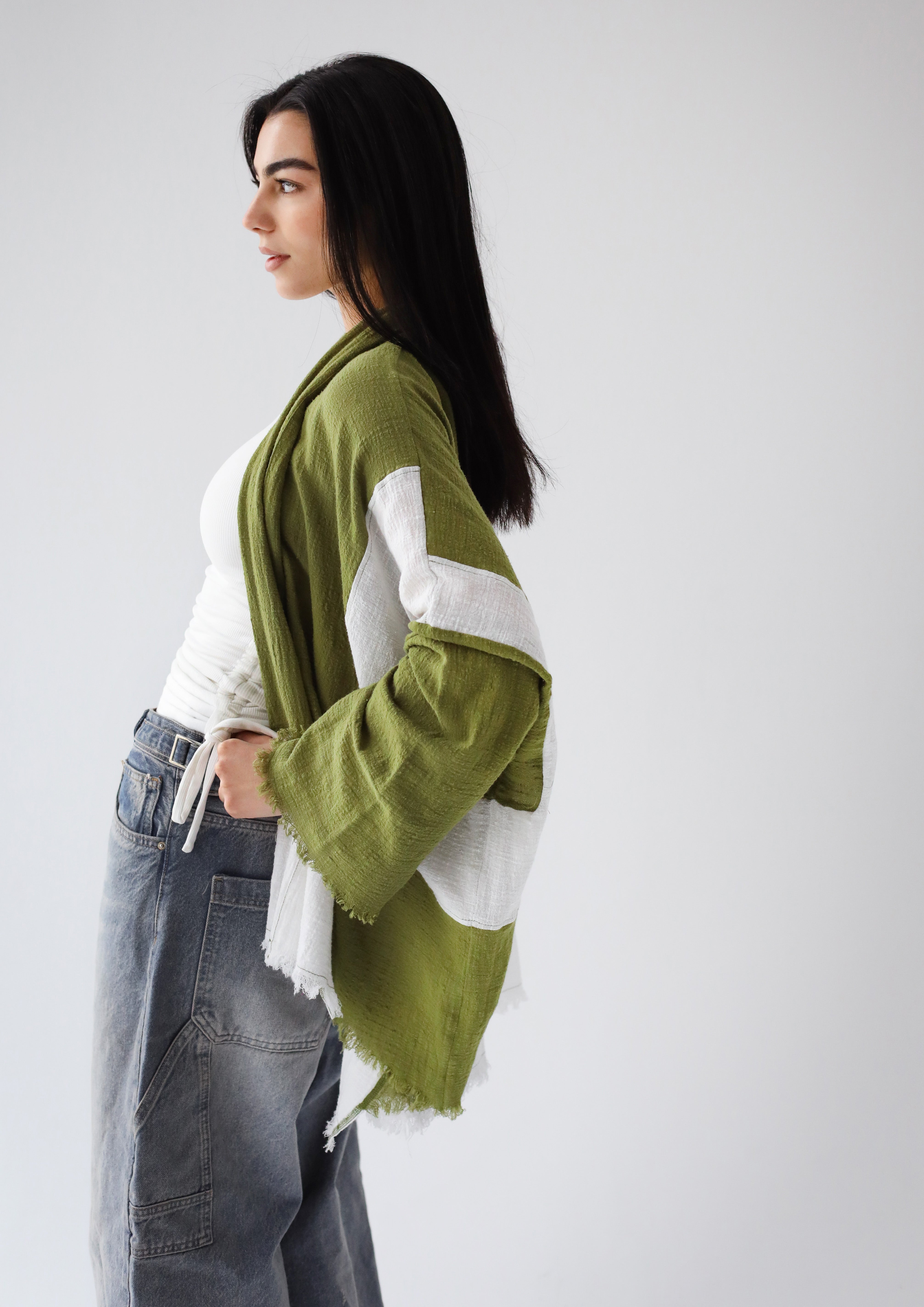 The Nexa Kimono Olive Green - Adults