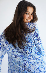 Seaside Kimono- Blue