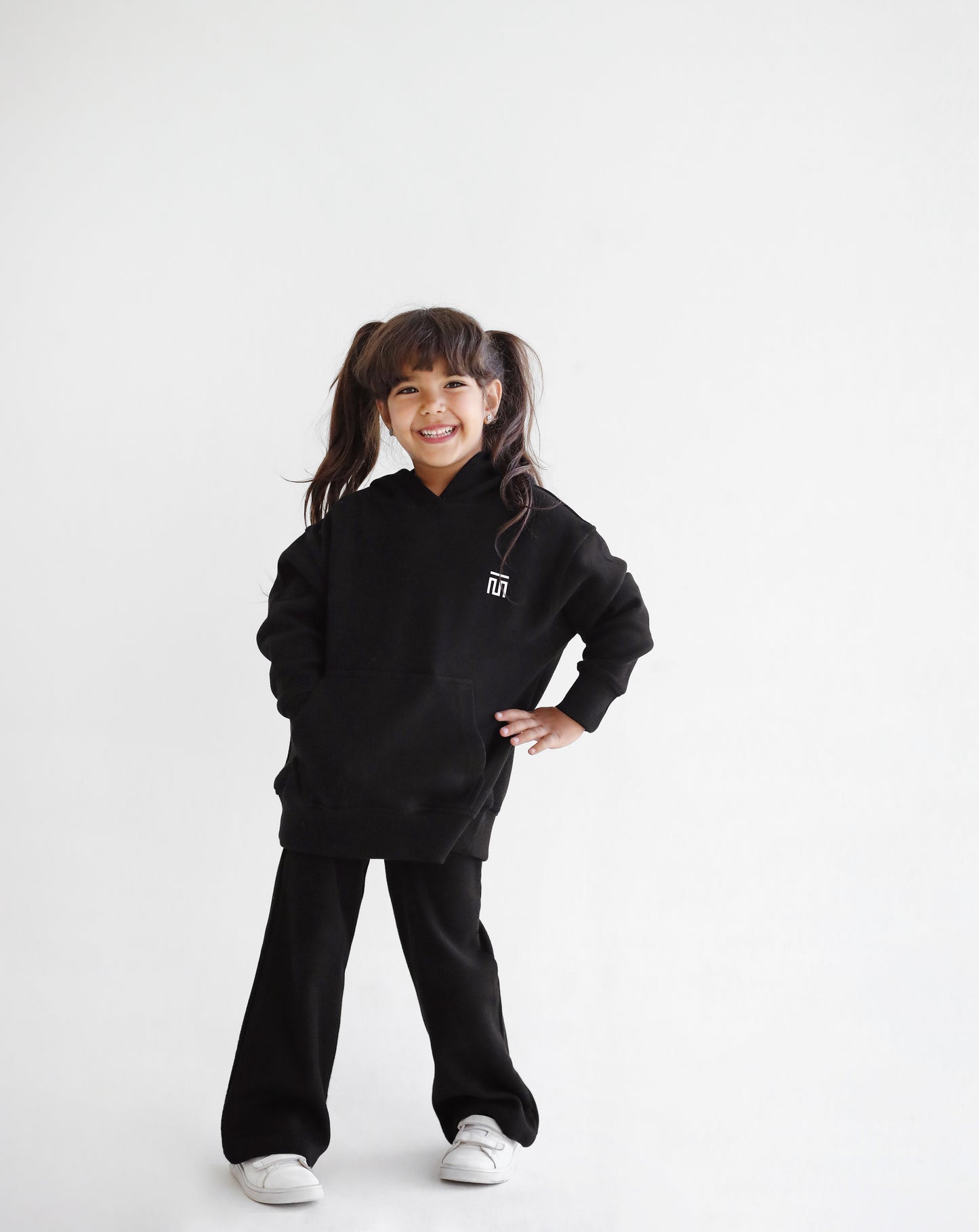 Timeless Hooded Set Black - Kids